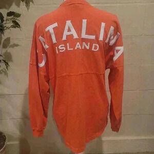Spirit CATALINA ISLAND Jersey Coral SIZE SMALL Long Sleeve Crew Neck.
